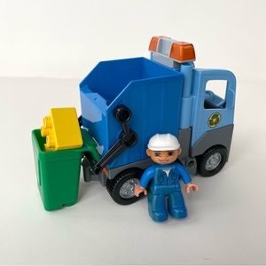 Lego Duplo Blue Garbage / Recycling Truck